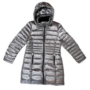 Andrew Marc Metallic Puffer Coat